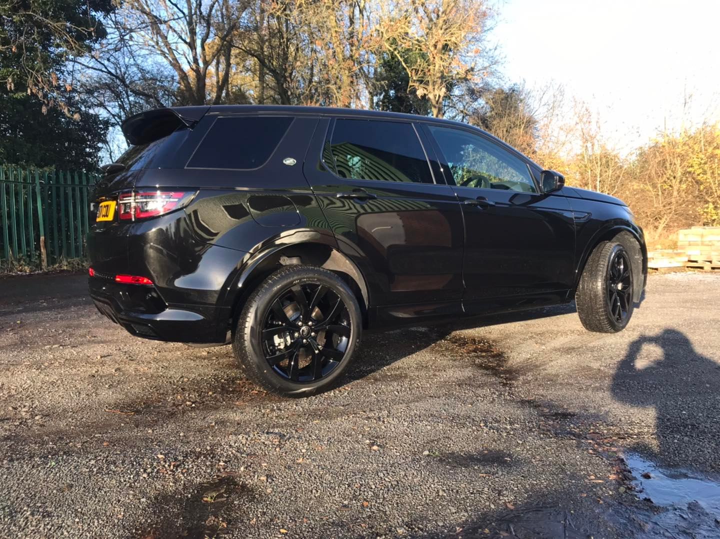 Black Range Rover after paint restoration