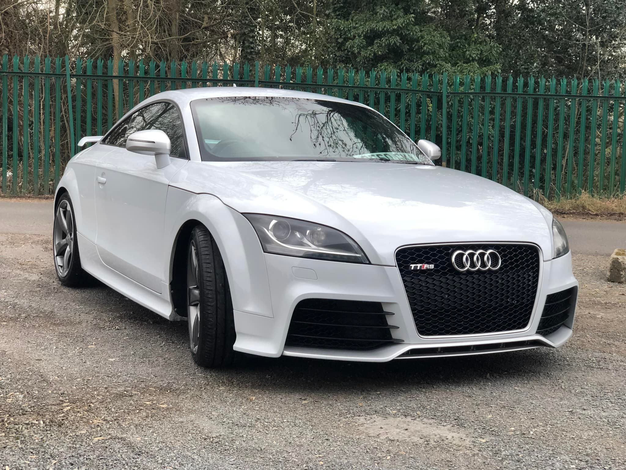 White Audi after ceramic coating