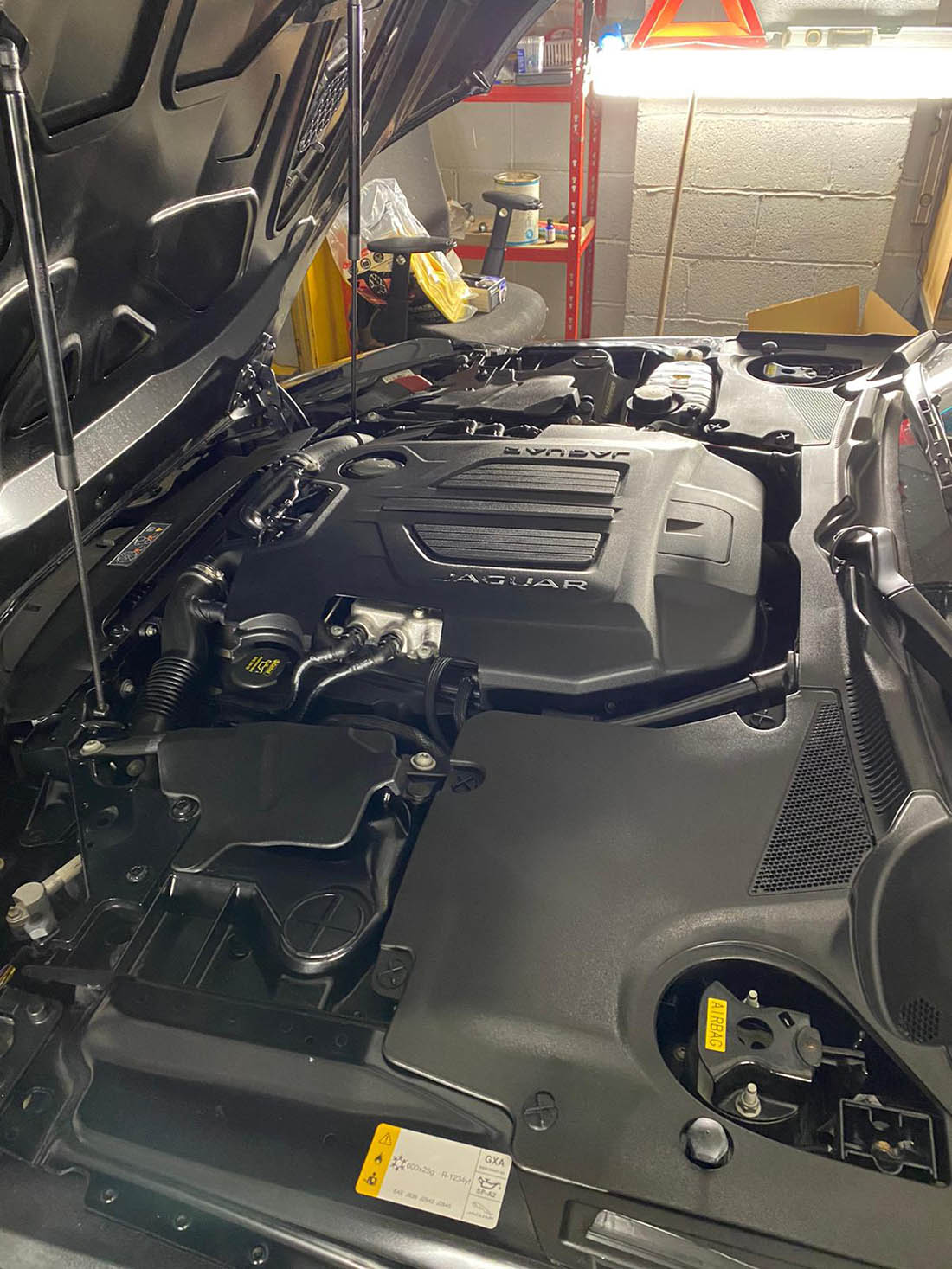 Engine bay cleaning