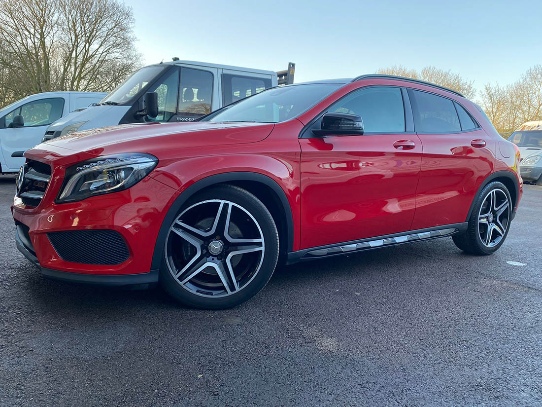 Ceramic coating on a Mercedes